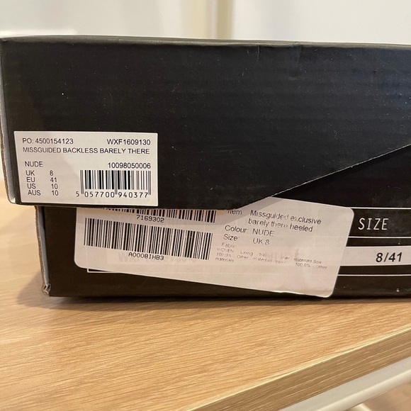 Missguided Backless Barely There Heel - 10 - Picture 4 of 4